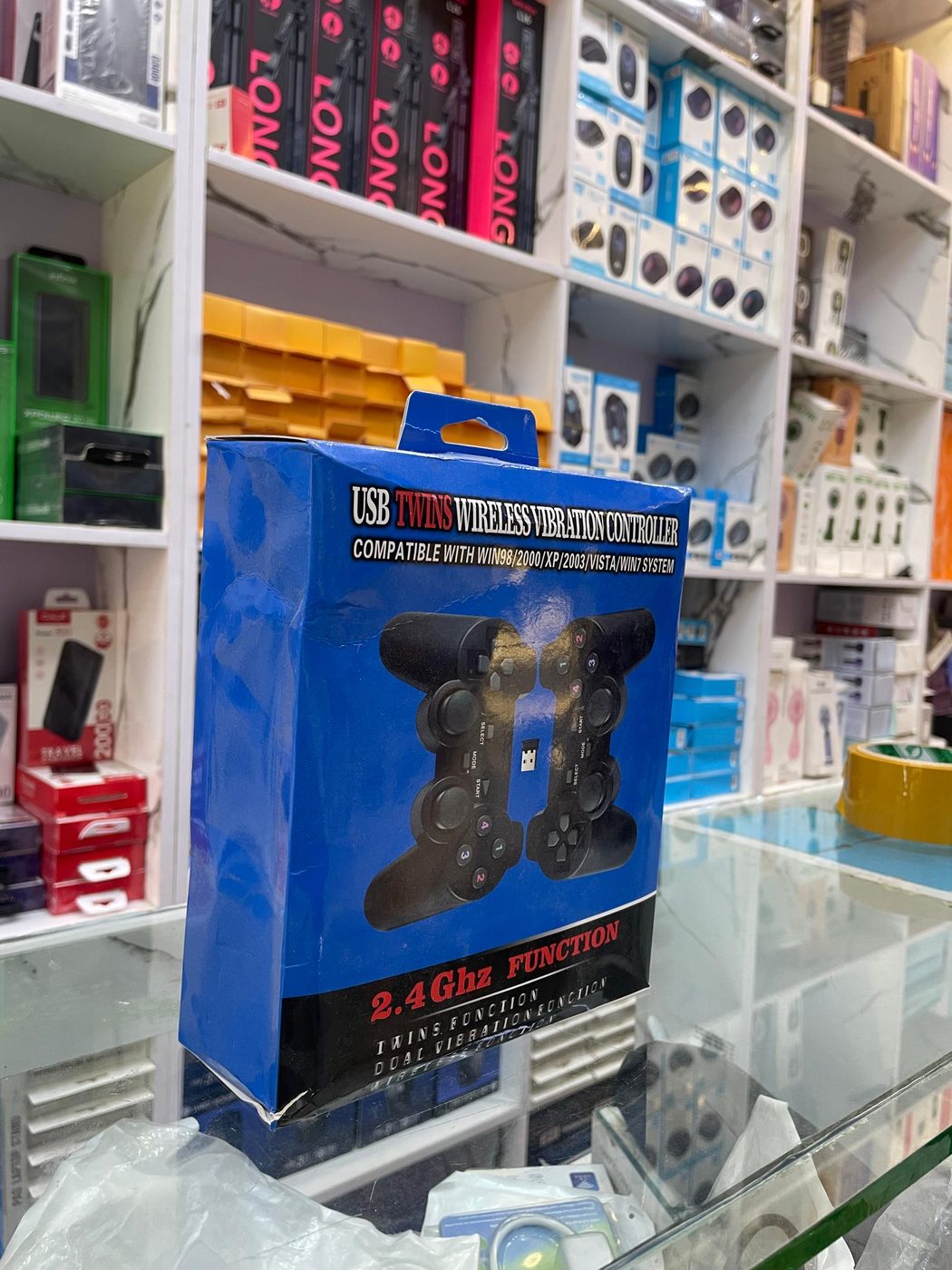 USB twins wireless vibration controller angle